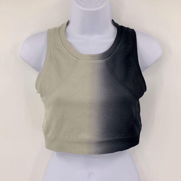 Mono B Crop Top Sports Bra Ombré Sz L‎ - Picture 1 of 4